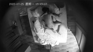 酒店上帝视角真实偸拍，男女同事下班后开房造爱，最后还是女方主动给按摩挑逗求肏，如愿以偿又舔又抠啪啪.